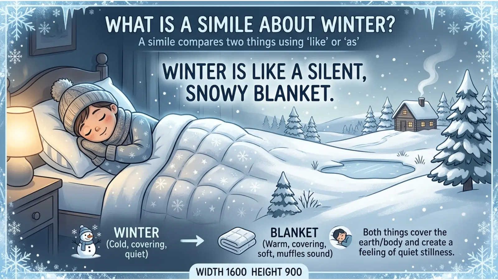 What Is a Simile About Winter?