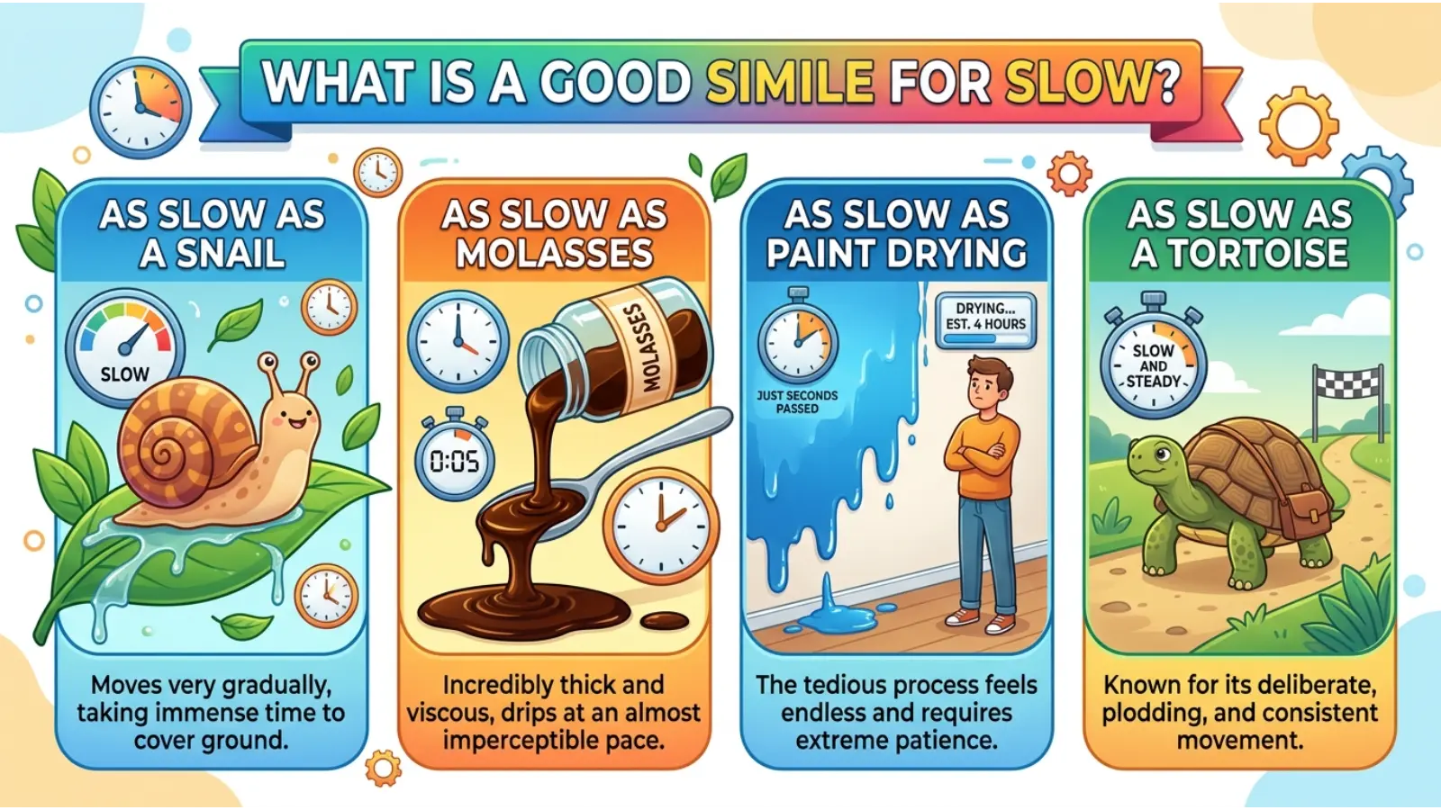 What Is a Good Simile for Slow?