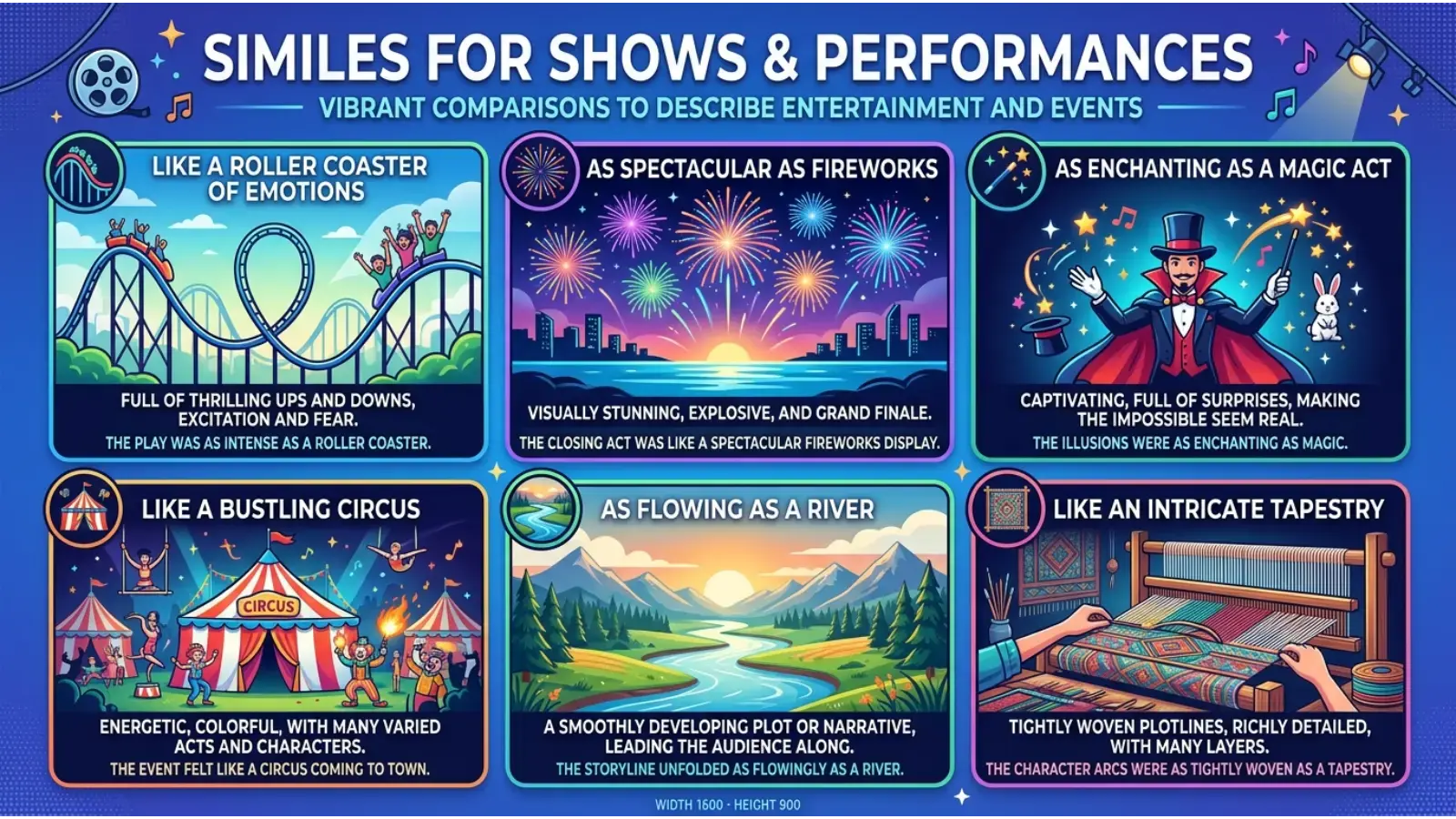 What Are Similes for Shows?
