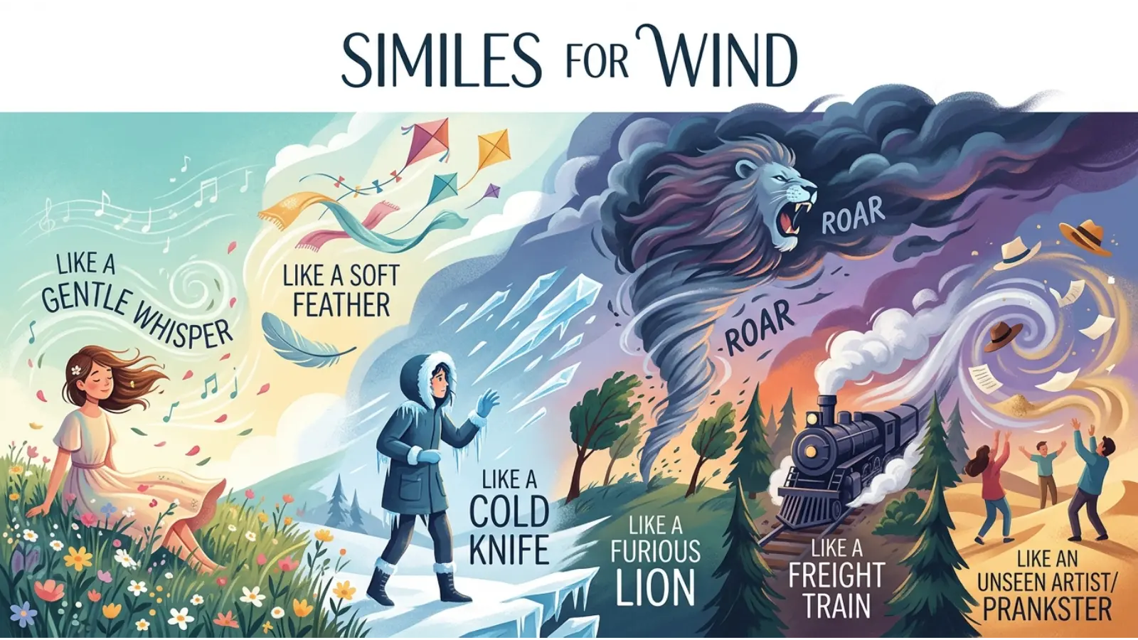 What Are Some Good Similes for Wind?
