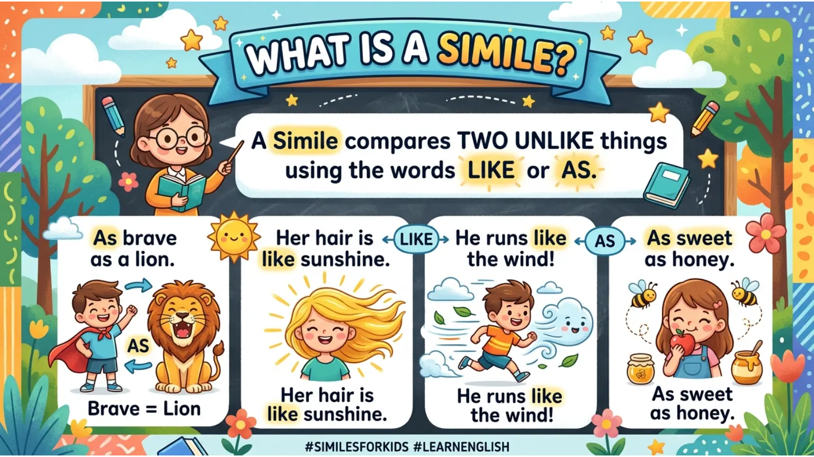 What Is a Simile for Kids?