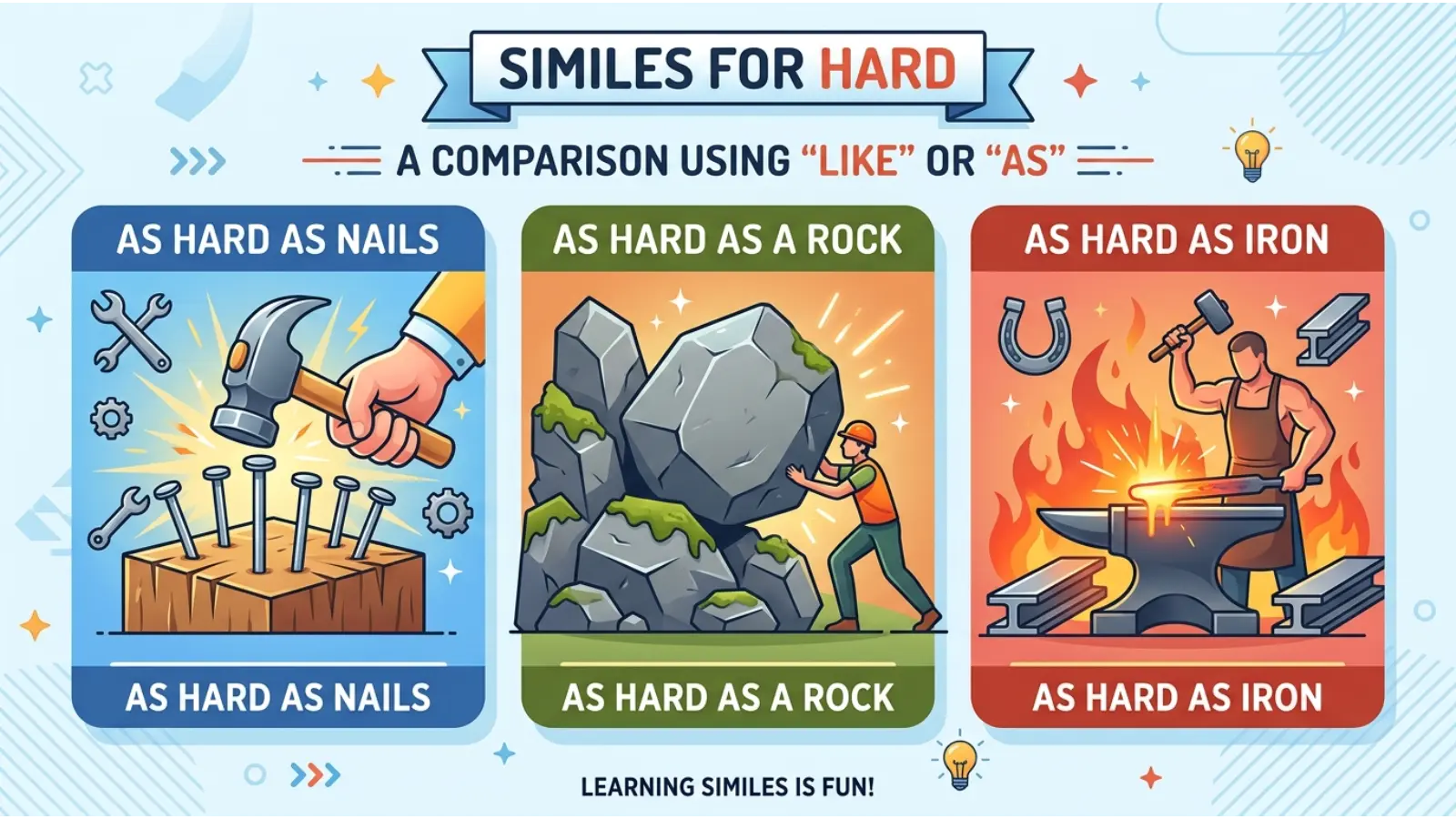 What Is a Simile for Hard?