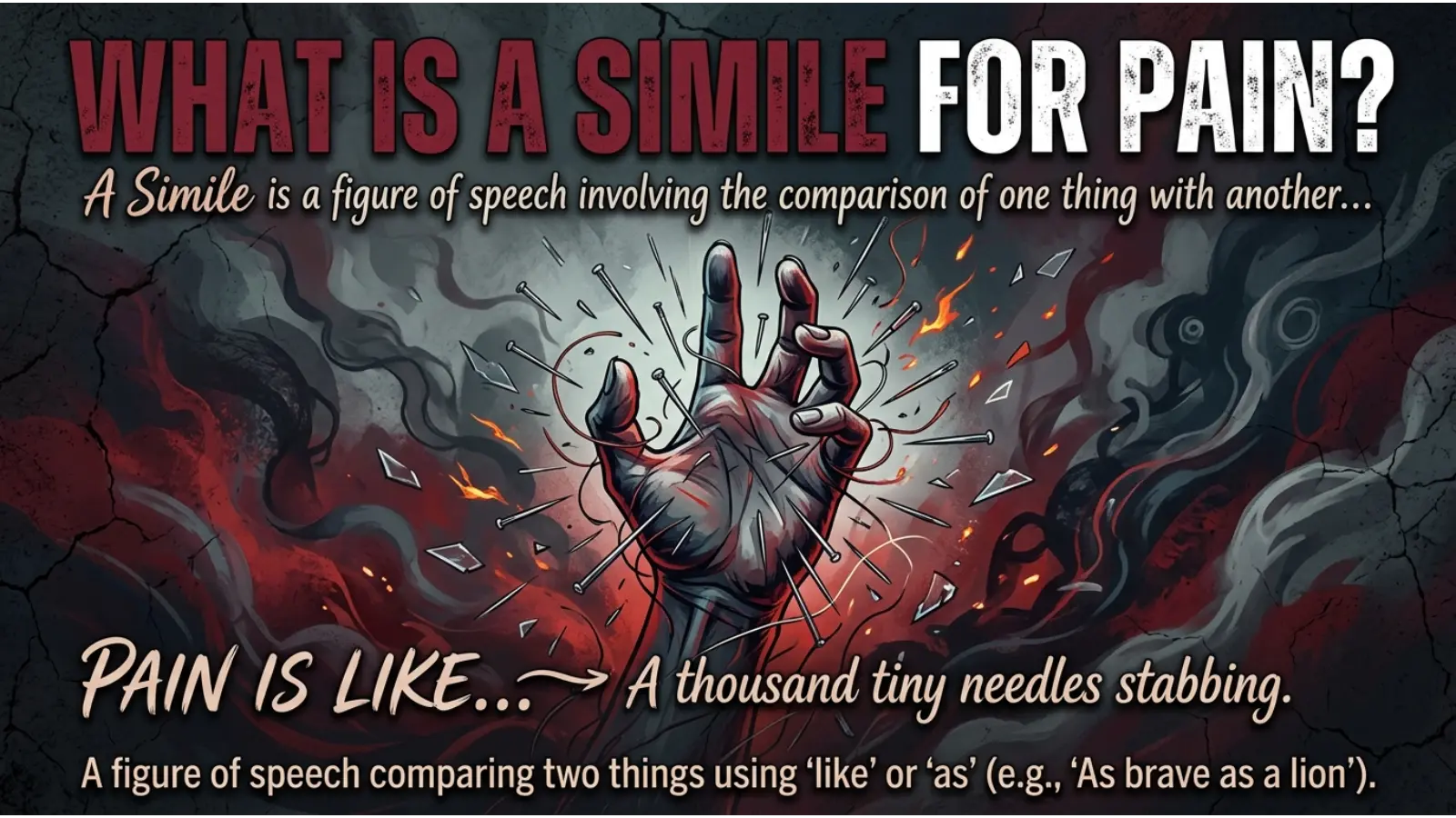 What Is a Simile for Pain?
