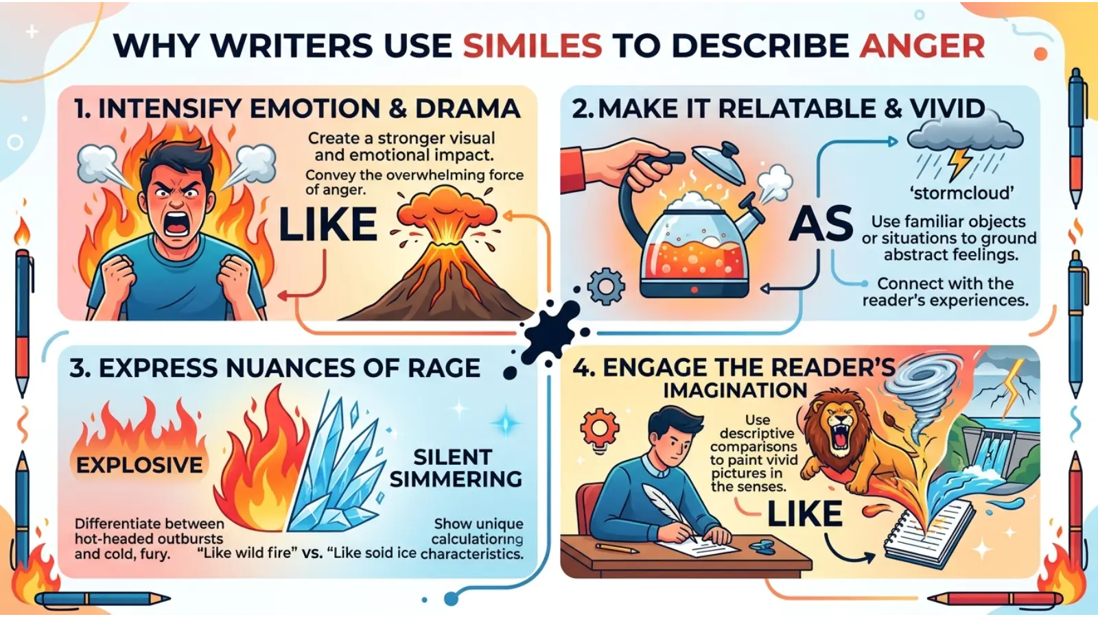 Why Writers Use Similes to Describe Anger